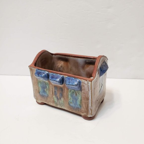 Earthworks Barbados Red Clay Ceramic Pottery Succulent Planter, Bonsai Plant Pot - Picture 1 of 11